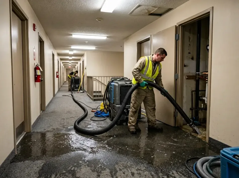 multi-unit-apartment-hallway-f-005 — frequently asked questions, Emergency Burst Pipe Water Extraction & Removal in Eagle Mo…